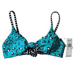 Raisins Caliente Love reversible leopard print bikini top